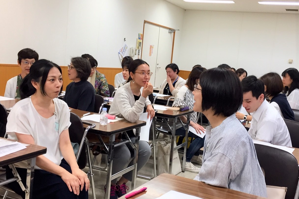 英語ペア練習の様子